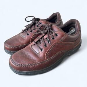 Rockport Eureka Brown Leather Walking Sneaker Casual Shoe Men's size 10.5 M